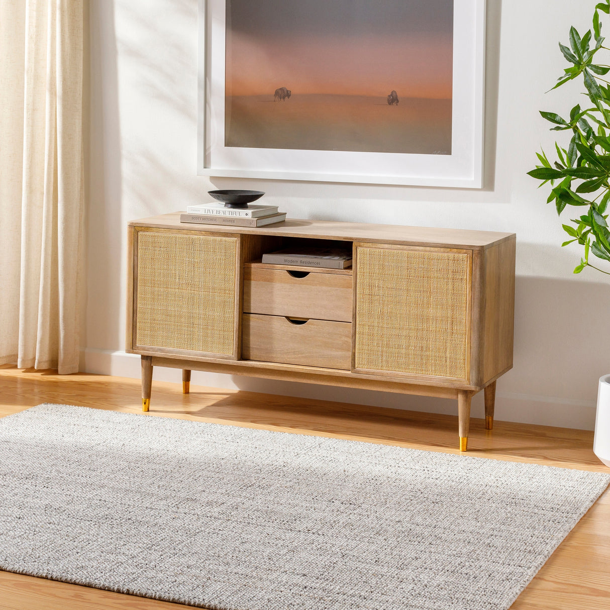 Surya Hope Hop-2302 Silver, Metallic - Silver, Pale Slate, Slate, Light Silver Rug.