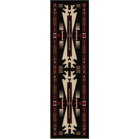 American Dakota Horse Thieves Black Rug