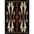 American Dakota Horse Thieves Black Rug