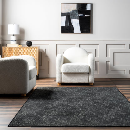 Nuloom Elspeth Casual Faded Bies01D Charcoal Area Rug