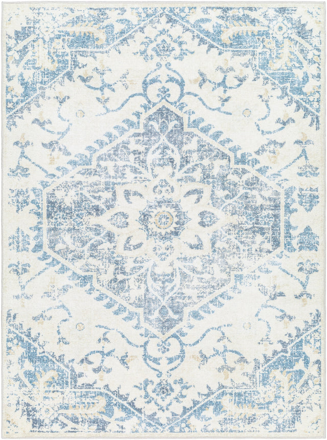 Surya Hera Hrh-2304 Off-White, Light Silver, Slate, Metallic - Silver Rug.