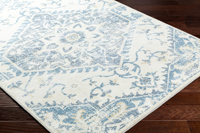 Surya Hera Hrh-2304 Off-White, Light Silver, Slate, Metallic - Silver Rug.