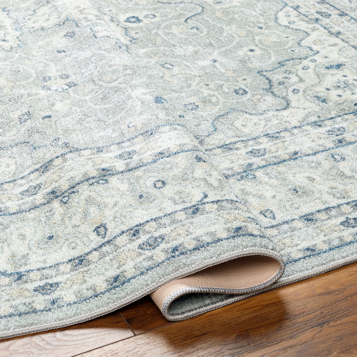 Surya Hera Hrh-2309 Light Grey, Sterling Grey, Pewter, Metallic - Silver Rug.