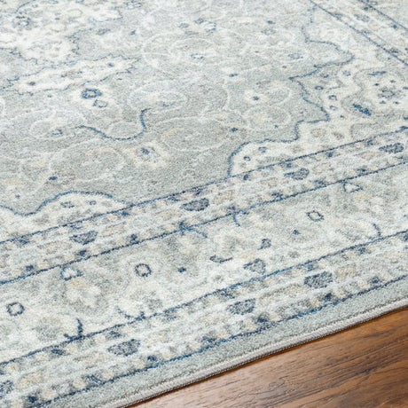 Surya Hera Hrh-2309 Light Grey, Sterling Grey, Pewter, Metallic - Silver Rug.