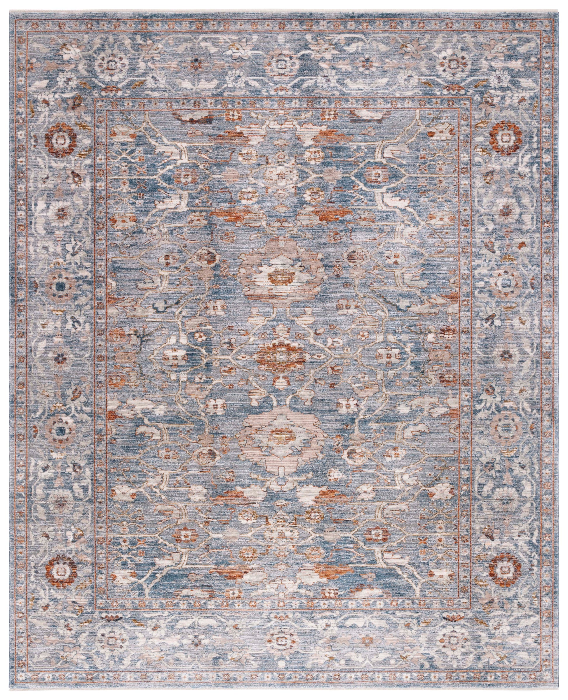 Safavieh Heirloom Hrl728F Grey/Blue Rust Area Rug