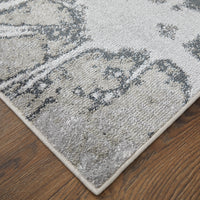 Feizy Astra Ara39L5F Gray/Silver/Ivory Area Rug