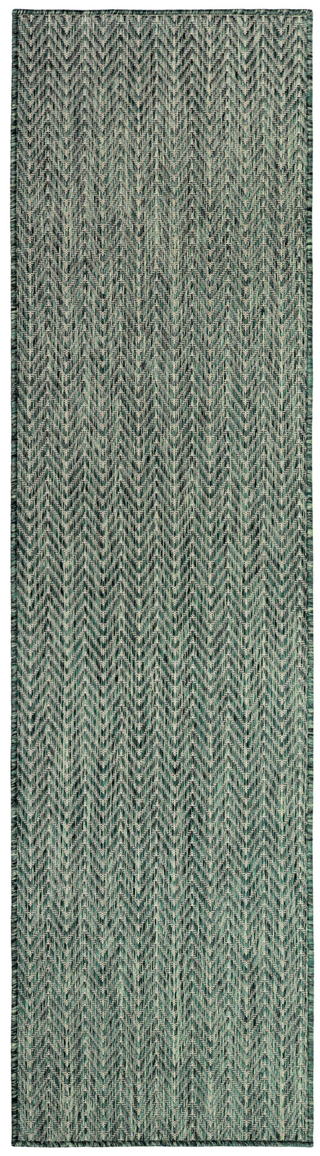 Nourison Horizon Indoor/Outdoor HOZ02 Green Contemporary Area Rugs