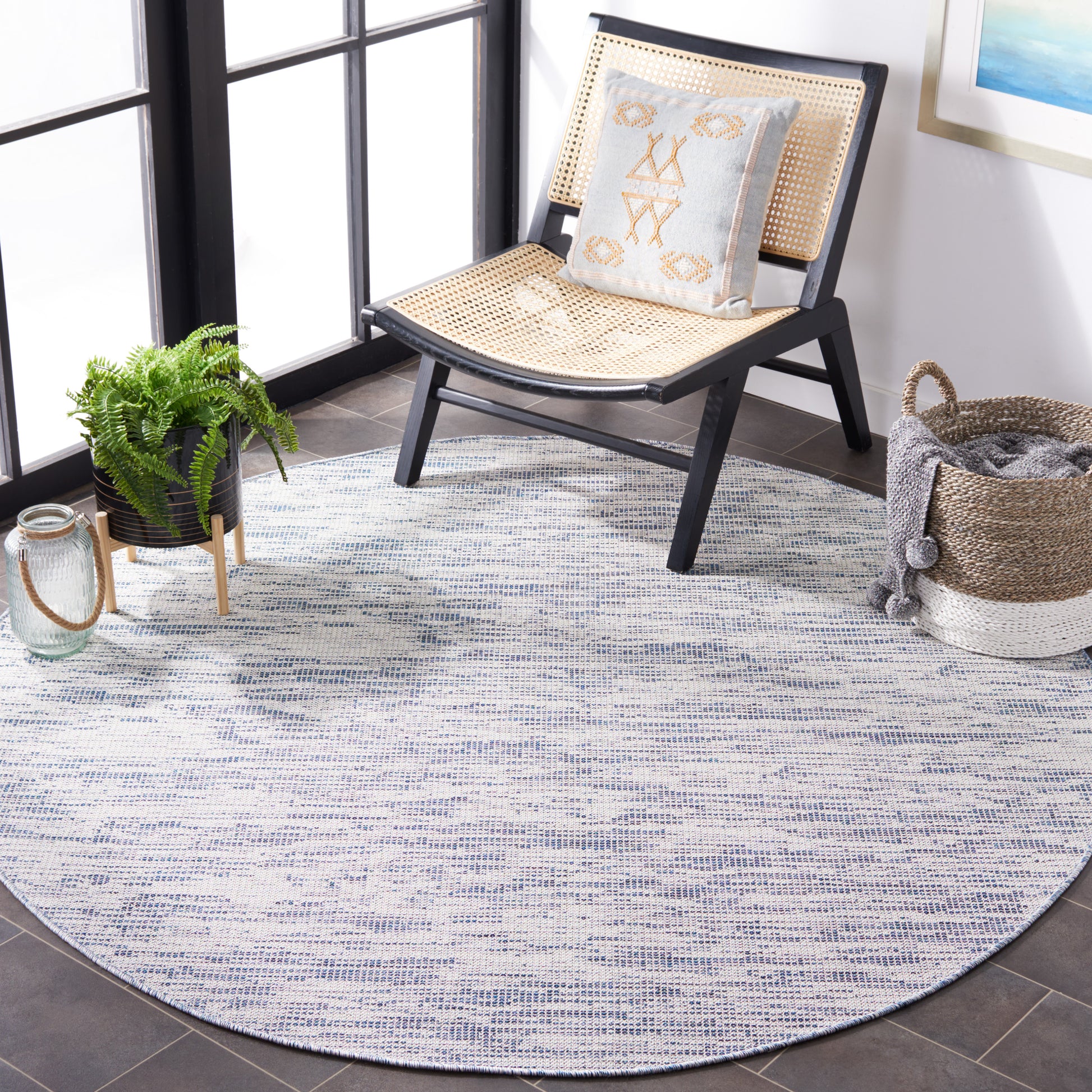 Safavieh Hampton Htn238M Blue Area Rug