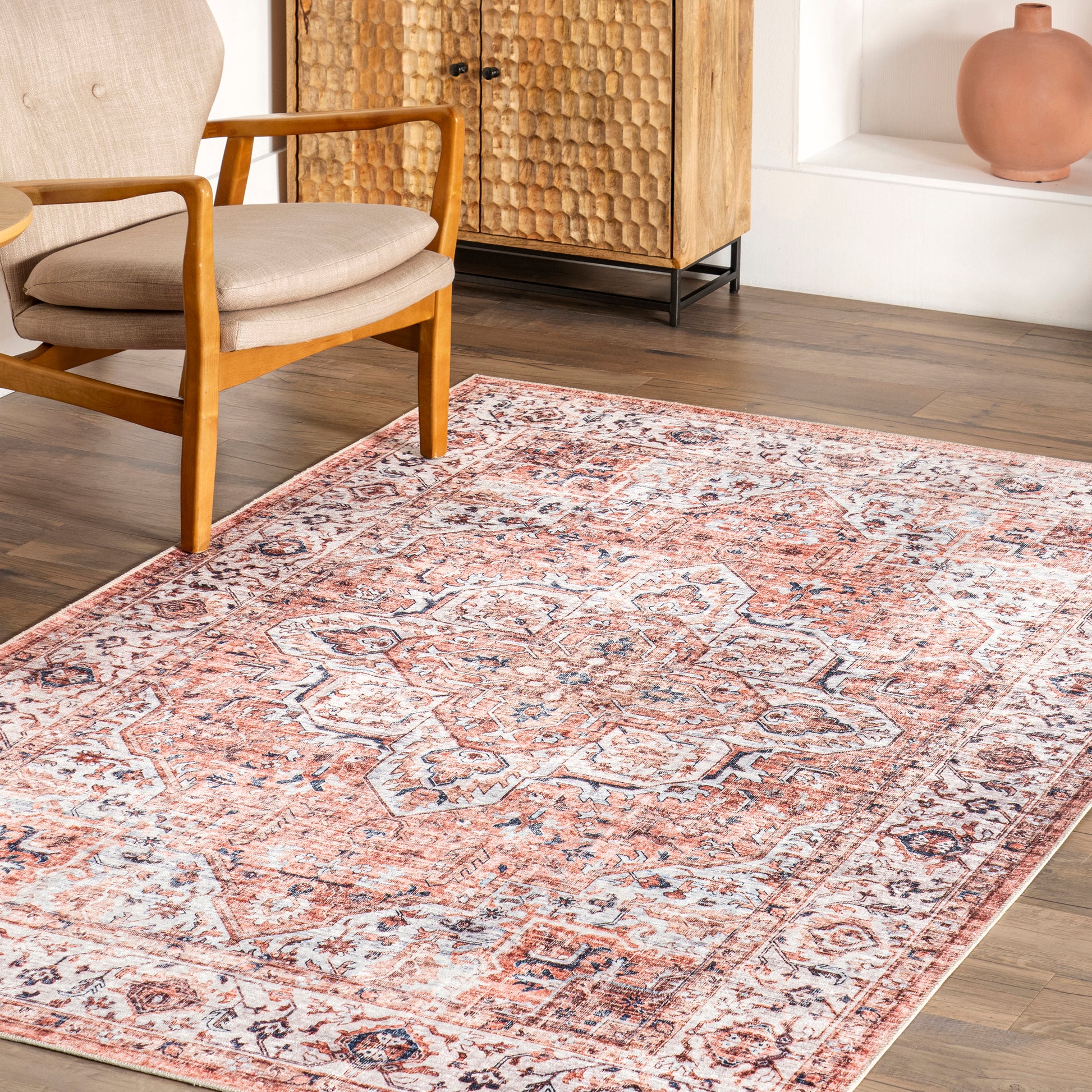 Nuloom Ama Persian Hjth10A Rust Area Rug