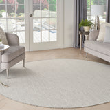 Nourison Courtyard COU01 Machine Made Ivory, Silver Rug