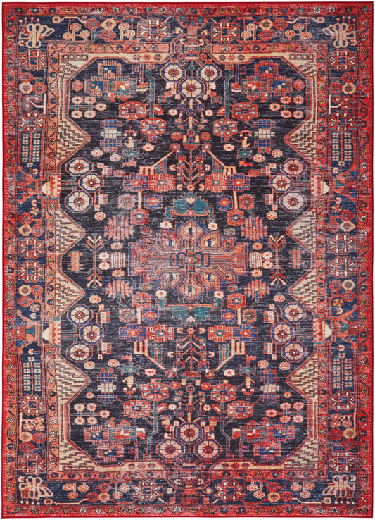 Nourison Fulton Ful04 Red Area Rug