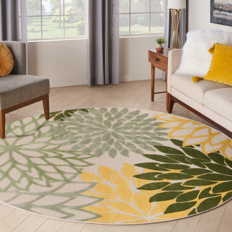 Nourison Aloha Alh05 Green Multicolor Area Rug