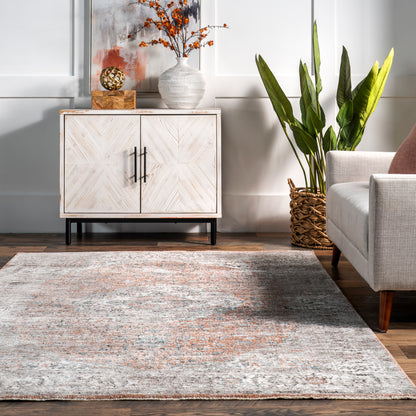 Nuloom Kayleigh Traditional Faded Rztw06A Rust Area Rug