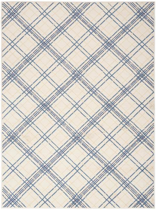 Nourison Jubilant Jub20 Ivory Navy Area Rug