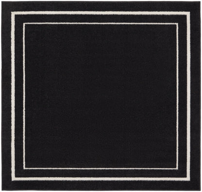 Nourison Nourison Essentials Nre02 Black Ivory Area Rug