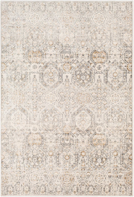 Surya Indigo Igo-2306 Gray, Charcoal, Mustard, Black, Beige, Off-White Rug.