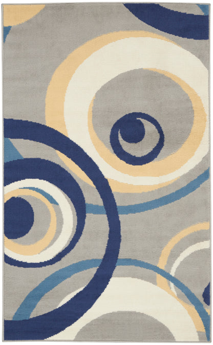 Nourison Grafix Grf21 Grey Rug