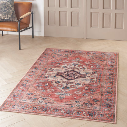 Nourison Grand Washables Grw03 Rust Multicolor Area Rug