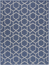 Nourison Horizon Indoor/Outdoor HOZ01 Navy Contemporary Area Rugs