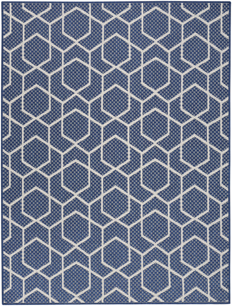 Nourison Horizon Indoor/Outdoor HOZ01 Navy Contemporary Area Rugs