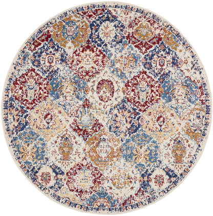 Nourison Grafix Grf31 Blue Multicolor Area Rug