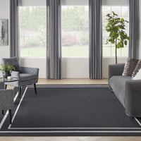 Nourison Nourison Essentials Nre02 Black Ivory Area Rug