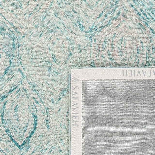Safavieh Ikat Ikt631A Ivory / Sea Blue Rugs