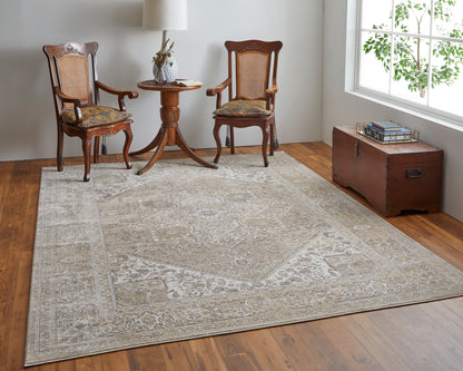 Feizy Celene Cel39Kxf Brown/Ivory/Tan Area Rug