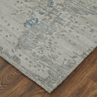 Feizy Zarah Zrh8917F Gray/Taupe/Blue Area Rug