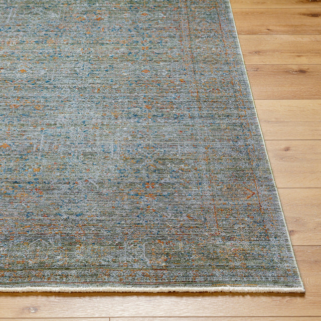 Surya Isfahan Isf-2300 Olive, Gray, Black, Rust, Dark Blue, Tan Rug.