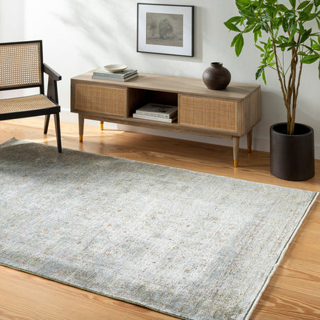 Surya Isfahan Isf-2300 Olive, Gray, Black, Rust, Dark Blue, Tan Rug.