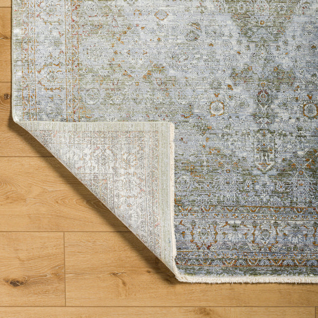 Surya Isfahan Isf-2302 Olive, White, Black, Amber, Rust Rug.