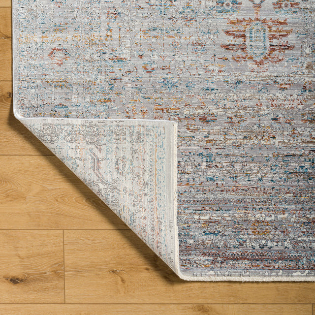 Surya Isfahan Isf-2305 Gray, White, Black, Rust, Dark Blue, Tan Rug.