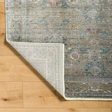 Surya Isfahan Isf-2308 Olive, Gray, Black, Dark Blue, White, Rust Rug.
