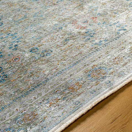 Surya Isfahan Isf-2308 Olive, Gray, Black, Dark Blue, White, Rust Rug.