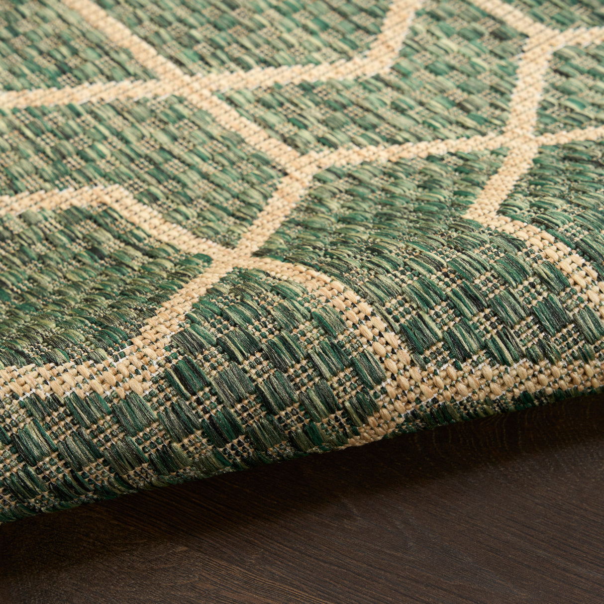 Nourison Horizon Indoor/Outdoor HOZ01 Green Contemporary Area Rugs