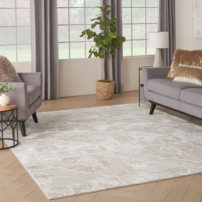 Nourison Glitz Glz04 Ivory/Multi Area Rug