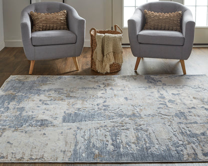 Feizy Laina Lai39Ghf Ivory/Gray/Blue Area Rug