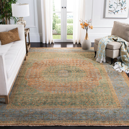 Safavieh Izmir Izm154P Rust/Light Blue Area Rug