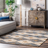 Nuloom Marla Denim And Asdr02A Off White Area Rug