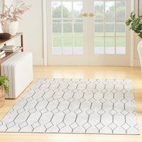 Nourison Machine Washable Series 1 X Nicole Curtis Sr107 Ivory/Grey Area Rug