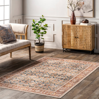 Nuloom Trixie Traditional Hjau57A Rust Area Rug