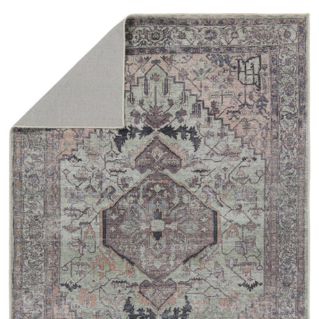 Jaipur Abbott By Label J Abbott Vin04 Green/Dark Brown Rug.