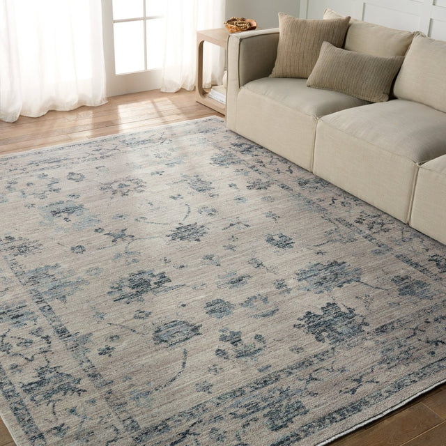 Jaipur Adelaide By Label J Adelaide Lei01 Blue/Gray Rug.