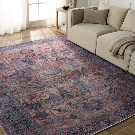 Jaipur Ainsworth By Label J Ainsworth Vin08 Blue/Pink Rug.