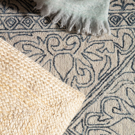 Jaipur Almira Carmen Alr01 Blue/Light Gray Rugs.