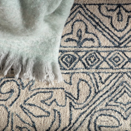 Jaipur Almira Carmen Alr01 Blue/Light Gray Rugs.