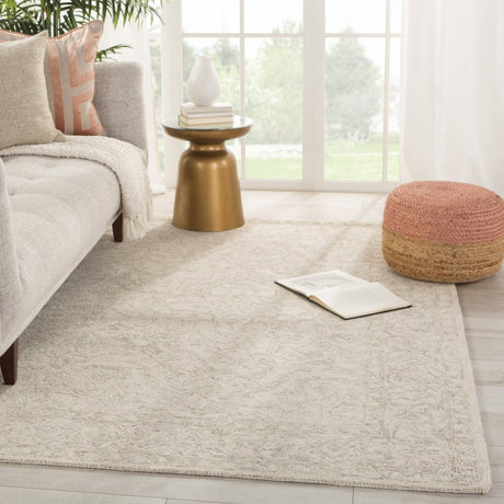 Jaipur Almira Lena Alr03 Light Gray/Cream Rugs.