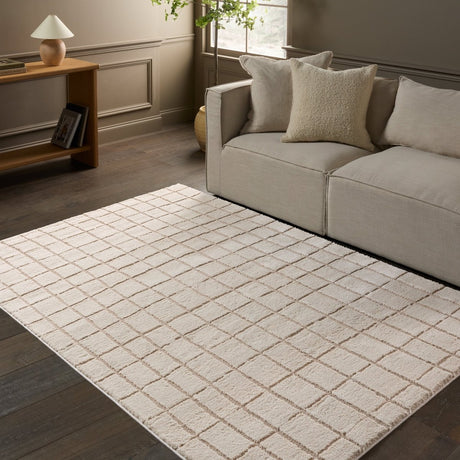 Jaipur Anton By Label J Anton Jid22 White/Tan/Taupe Rug.