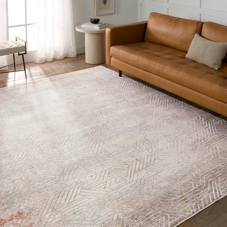 Jaipur Aries Venture Ari01 Tan/Gray Rug.